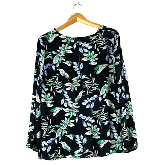 Women's Black Floral Lush Clothing Shirt L - Picture 2 of 5